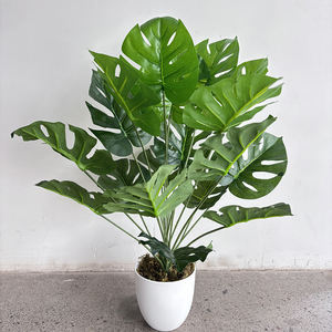 Venta caliente Flores Artificiales Tropical Monstera Plantas para interior y exterior Hogar Jardín Decoración Monstera - Product Image 1