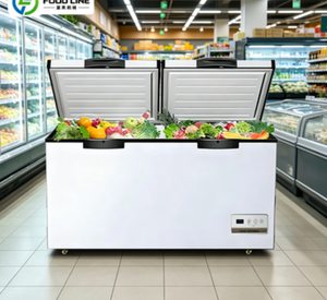 Réfrigérateur-congélateur commercial pour cuisine avec isolation en PU de 80 mm, capacité de 800 L, dégivrage automatique à gaz chaud, affichage numérique - Product Image 1