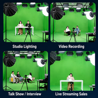 Projecteur LED Fresnel professionnel JIXIO 100W DMX512 CRI97 Zoom manuel Bi-couleur 3200K-5600K Lentille 175mm Gradation 0-100% Alliage d'aluminium
