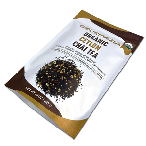 Bolsa de plástico personalizada con cremallera, cierre de cremallera, embalaje de té, mylar - Product Image 3