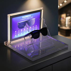 Présentoir à lunettes en acrylique avec éclairage LED – Organisateur de bureau moderne pour la présentation de lunettes - Product Image 1