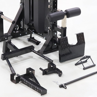 Rack combiné commercial à bras unique pour exercices Pec Fly avec système de suspension réglable, cadre en acier pour entraînement pectoral, dorsal et des épaules