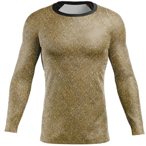 เสื้อรัดรูปสำหรับผู้ชายเสื้อพิมพ์ลายผ้า MMA แบบออกแบบได้ตามต้องการ - Product Image 1