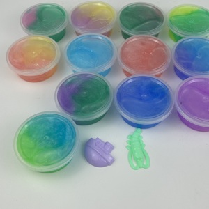 Kit de slime galaxie anti-stress extensible et scintillant, 12 pièces, couleurs mélangées, effet cristal, vente chaude - Product Image 4
