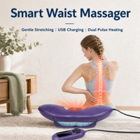 Masseur de surface chauffant intelligent portable pour la taille, outil de massage électrique pour le massage quotidien de la taille à domicile