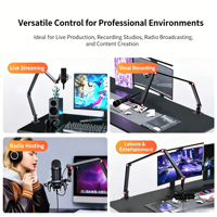Support de micro en aluminium robuste pour bureau, bras articulé, moule privé OEM, usine certifiée BSCI depuis 18 ans, pour Blue Yeti SM7B Podcast Streaming Studio