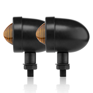 10MM 12V 5W motocicleta Mini bala intermitente ámbar indicador de señal de vuelta de luz para Cafe <span class=keywords><strong>Racer</strong></span> - Product Image 1