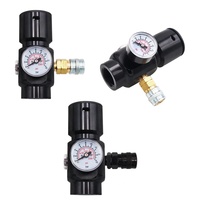 Régulateur de pression CO2 HPA en alliage d'aluminium robuste de précision 0-120 psi pour le contrôle de la pression des réservoirs d'air de paintball
