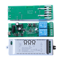 Modul Sakelar Relai WiFi Pintar 2ch Dc 7-32V Ac 5v Usb, Kontrol Jarak Jauh Aplikasi EWeLink Penerima Bt Rf433, Berfungsi untuk Alexa Google Home