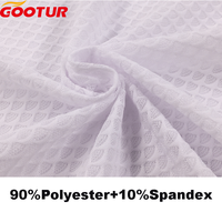 Tissu Jacquard en polyester à motif d'éventail 110g tissu en maille extensible tissu de sport pour vêtements de cyclisme à séchage rapide