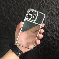 Coques de téléphone portable transparentes mates en PC avec protection d'objectif, argent, orange, noir, antichoc, protection intégrale pour OnePlus Ace 6