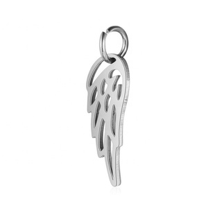 Silver/Gold/Rose Gold Fashion Hot Sale Stainless Steel <strong>Angel</strong> Wing <strong>Charm</strong> Wholesale for Necklace Bracelet Earrings Making - Product Image 4