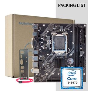 Kit Placa-Mãe PANDL H61 Tarjeta Madre ITX Placa Principal LGA1155 para Computador Gamer com Processador Core I5 3470 <span class=keywords><strong>DDR3</strong></span> H61 - Product Image 5