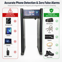 Portique détecteur de métaux à 8 zones pour aéroports et écoles, scanner de sécurité TN-SG-B200II