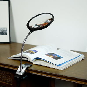 Cầm tay LED Kính lúp với ống kim loại linh hoạt ống kính acrylic và ABS PMMA đứng Clip đèn cho quang học sử dụng trong đọc sửa chữa - Product Image 5