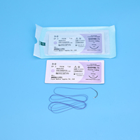 Fil de suture chirurgical certifié CE ISO13485 avec aiguille, vente en gros pour l'exportation, fourniture pour les marchés hospitaliers