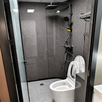 Hôtel-resort écologique moderne S70 Space Capsule - Maison conteneur ronde imperméable avec salon, chambre et salle de bain