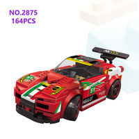 Wange 2875 Supercar Sports Car Decoration Creative MOC Block Bricks Model Assemble Building Block Set Plastic Toy Car for Kids