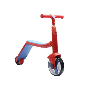 Best sale cheap 2 in 1 kids scooter Cute kids scooter 3 wheel folding toys bike children scooter