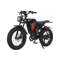Vélo Électrique Hybride Urbain Moped 20 Pouces à Pneus Larges Antidérapants 1000 Watts, Vélo Électrique à Assistance au Pédalage pour Adultes, Vente Chaude OEM Usine