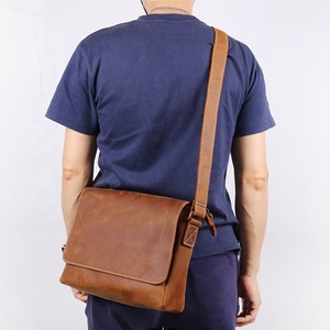 Túi đeo chéo đựng laptop da thật cao cấp CHANGRONG dành cho nam, phong cách thời trang cổ điển - Product Image 6