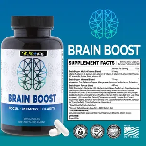 Brain Supplement Top Brain Boost Capsules Premium Nootropic Supplement Improves Cognitive Function Memory Enhances Focus
