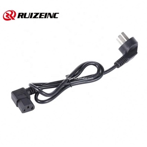 مقبس ثلاثي مخصص 3-Core قابس 90 درجة مع تسمية كلمة الكوع - Product Image 3