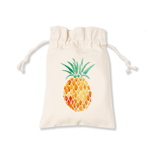 Pochette personnalisée en coton recyclé à poignée en corde, avec logo sur mesure, pour l'emballage et le rangement de bijoux - Product Image 2