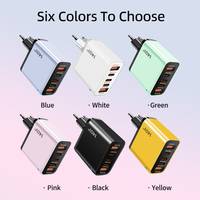 Colokan EU/US/UK Asli 140W Pengisian Cepat 5 Port Pengisi Daya Ponsel Cepat 140W Adaptor Daya Dinding USB Tipe C