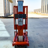P-107 4-24m Échelle hydraulique verticale portative en alliage d'aluminium 8m 10m 12m 16m Mât élévateur électrique pour homme