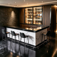 Comptoir de bar sur mesure de petite taille, design personnalisé pour restaurant musical, design de bar à domicile sur mesure, à vendre