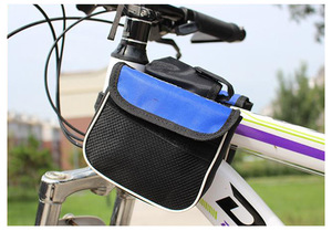 Sac de guidon imperméable pour vélo, sacoche de selle pour VTT, pochette de rangement pour téléphone, accessoires de cyclisme - Product Image 6