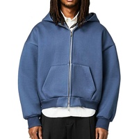 Hoodie Oversize Uni de Luxe Haute Qualité 500gsm 600gsm à Épaules Tombantes avec Double Fermeture Éclair – Fabricant