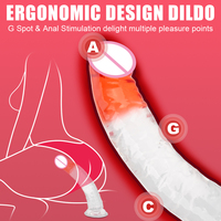 Venta caliente 8,2 pulgadas Thin Jelly Dildo Sex Toy para mujeres TPE Artificial Dick Pene con ventosa Adulto Mini Dildo Herramientas sexuales