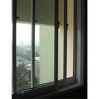 Das neu gestaltete doppels chichtige Glas-Energiespar-Schiebefenster aus Aluminium legierung