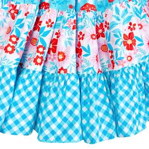 Robe pour enfants à imprimé floral printanier, vêtements pour enfants de qualité supérieure, fabrication sur mesure, vente en gros, robes en coton pour filles - Product Image 3