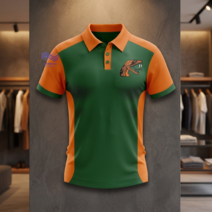 Chemise à manches courtes pour homme de la marque Famu Florida A&M University - 100% coton, motif uni, haute qualité - Product Image 3