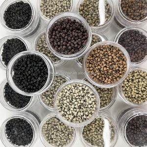 1000 pièces/bouteille, anneaux micro-nano de 3,0 mm et 4,0 mm avec revêtement en silicone, faciles à utiliser pour les extensions de cheveux - Product Image 6