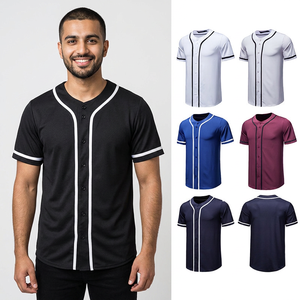 เสื้อเบสบอลคลาสสิกสำหรับผู้ชาย, เสื้อเบสบอลลำลองทรงพอดีตัว - Product Image 1