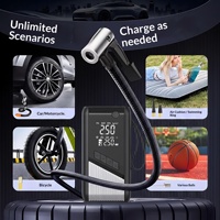 Power Bank 2-in-1 Starter Darurat Mobil 12V 6000mAh Logam Plastik ABS Pompa Udara 150psi Layar Digital Alat Bantu Darurat Mobil