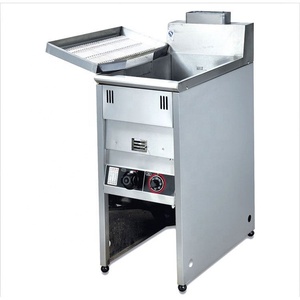 Freidora de Gas de acero inoxidable 304, 1 tanque, 2 cestas, sin aceite, freidora doble, freidora de Gas comercial con <span class=keywords><strong>propano</strong></span> - Product Image 4