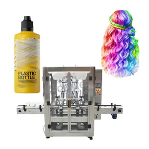 Fully Automatic quantitative small scale hair dye pigment bottle filling machine