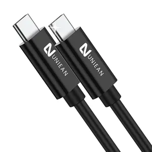 ABS Shell Black PVC Cable USB3.2 20Gbps PD100W 20V 5A Fast Charging 4K UHD Phone Charger USB-C Data Cable Type C To Type C