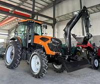 Tracteur agricole à 4 roues motrices avec cabine, 80 CV, 90 CV, 100 CV, 120 CV, 140 CV, 160 CV, pour le défrichement, le désherbage, le labour et la culture, prix d'usine