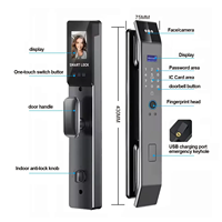Coffre-fort numérique intelligent à prix compétitif pour la maison, serrure de porte intelligente avec reconnaissance faciale et empreintes digitales, caméra, carte-clé, code, serrure électronique