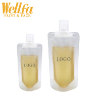 Sacs de recharge de savon liquide, emballage en plastique imprimé personnalisé biodégradable, sacs de recharge de détergent de blanchisserie, pochette à bec debout