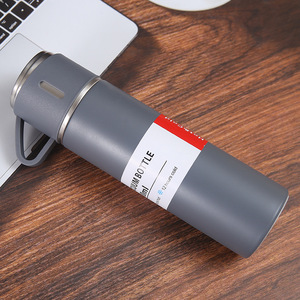 304 Stainless Steel Vacuum <b>Insulated</b> <b>Cup</b> <b>with</b> Three <b>Lids</b> Modern Design Eco-Friendly Large Capacity Business Gift in Gift Box - Product Image 5