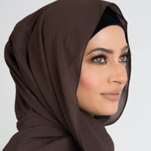 Breathable and Hypoallergenic Soft Plain <b>Chiffon</b> <b>Scarf</b> Skin-Friendly for Sensitive Skin for Muslim Summer - Product Image 2