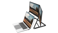 Écran portable double OEM 15,6 pouces FHD 1080P IPS, extension d'écran d'ordinateur portable, moniteur pliable, deuxième moniteur, type-C, plug-and-play, intégré