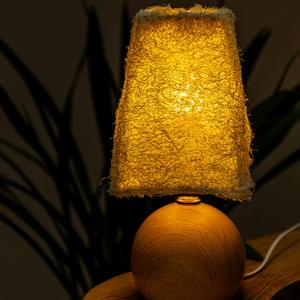 Lampes décoratives Zenidoo personnalisées en forme de loofah, corps en plastique, lampes de bureau et de sol avec alimentation par batterie, lumière blanc chaud 3500K, vente en gros - Product Image 3